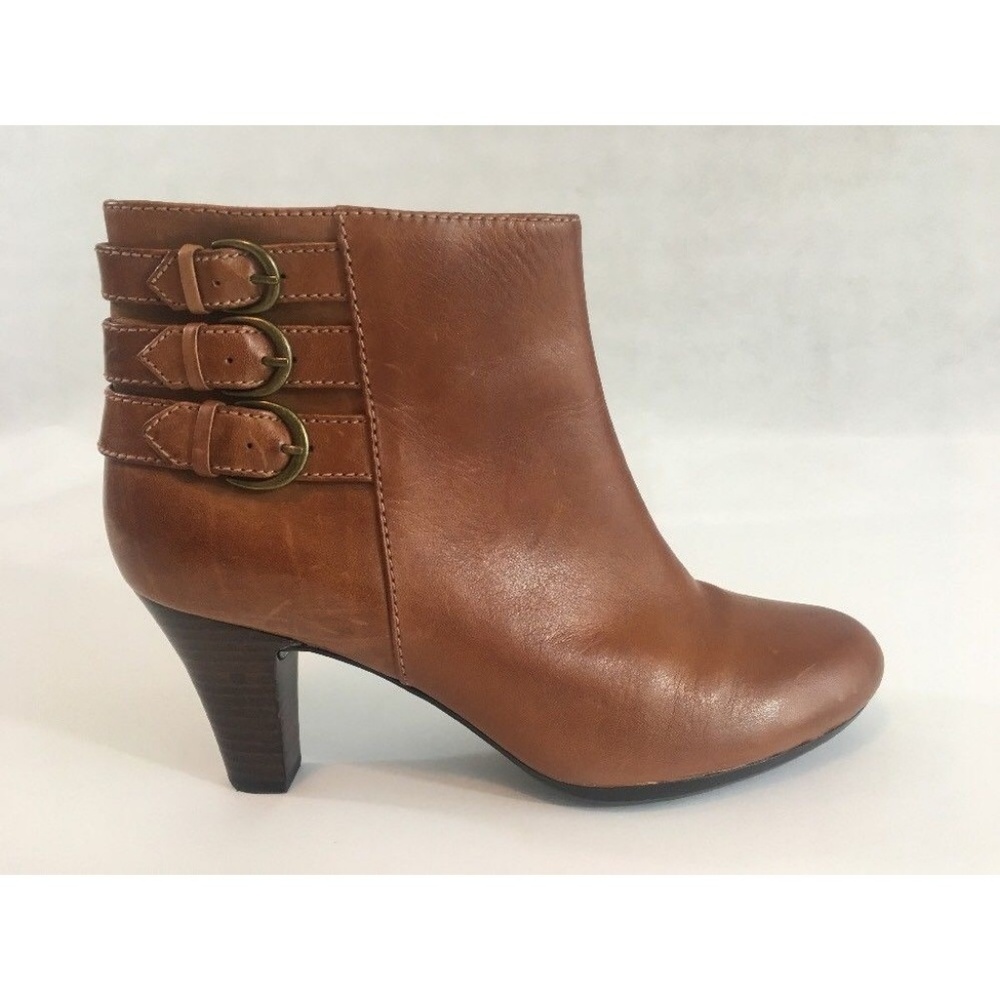 Clarks Artisan Ankle Boots 9.5M Tan/Brown Booties - Picture 4 of 8